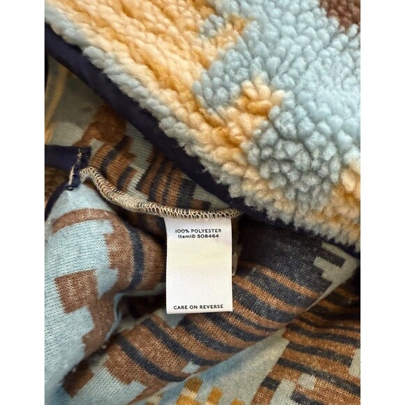 L.L. Bean Signature Sherpa Fleece Quarter-Zip Aztec Women's Size Small- Outdoors - Picture 4 of 6